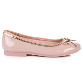 American Club Lackierte amerikanische Ballerinas 14297 rosa