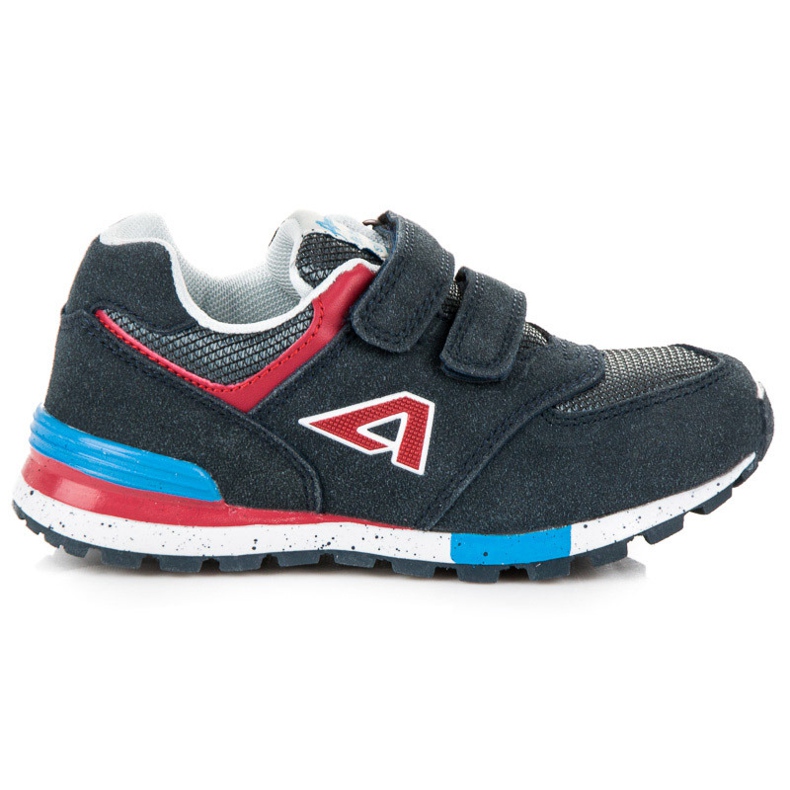 American Club Amerikanische Klett-Turnschuhe blau