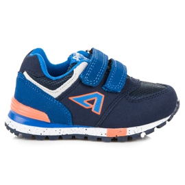 American Club Amerikanische Klett-Turnschuhe blau