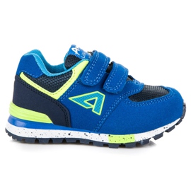 American Club Amerikanische Klett-Turnschuhe blau