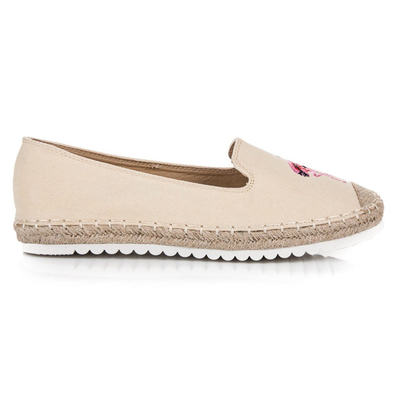Bestelle Espadrilles mit Flamingo braun