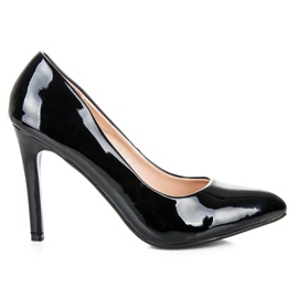 Small Swan Klassische lackierte Absätze schwarz