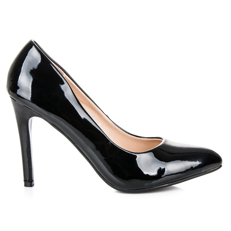 Small Swan Klassische lackierte Absätze schwarz