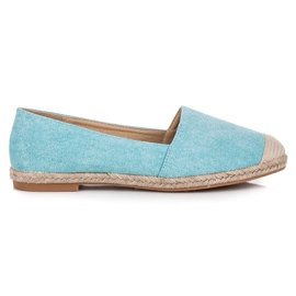 Bestelle Espadrilles mit Glitzer blau