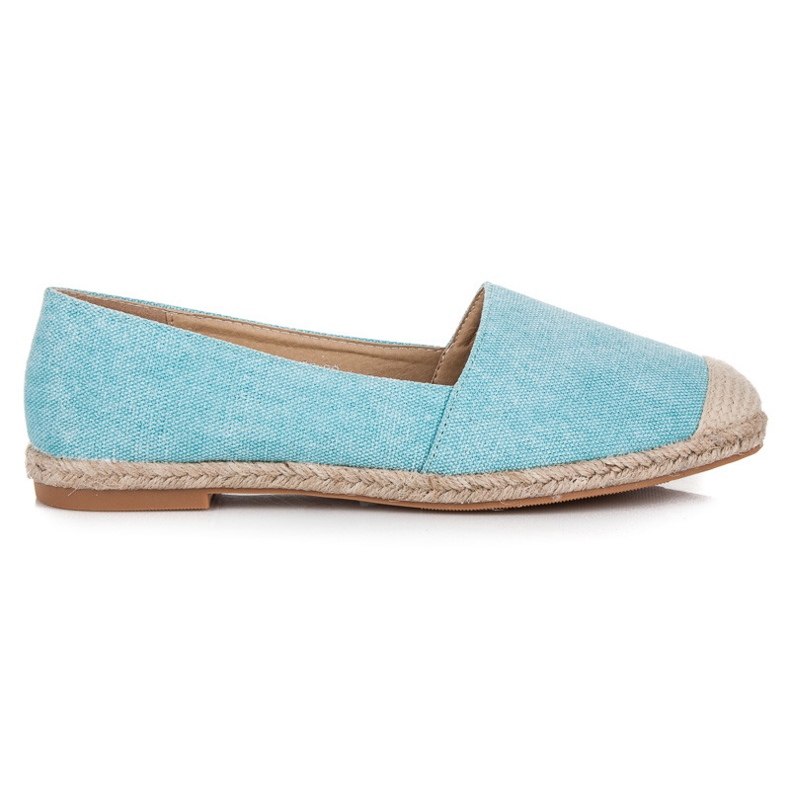 Bestelle Espadrilles mit Glitzer blau