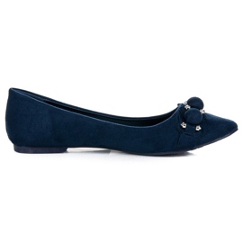 Seastar Wildleder Ballerina In Spitz blau