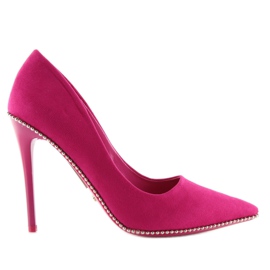 Elegante fuchsia Damen NF-23P Fushia High Heels rosa