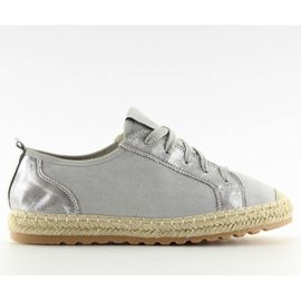 Graue Espadrilles-Turnschuhe BB02P Grau