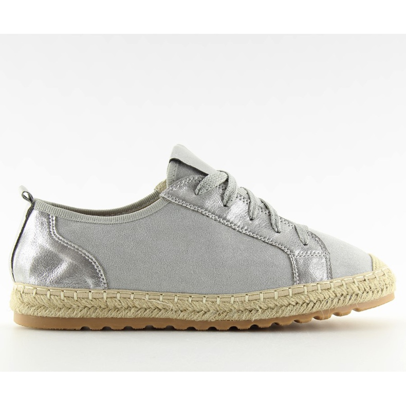 Graue Espadrilles-Turnschuhe BB02P Grau