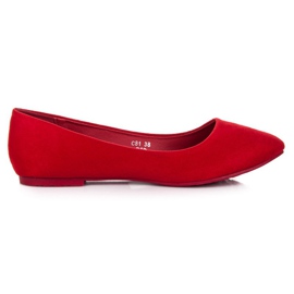 Seastar Ballerinas aus Wildleder rot
