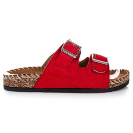 Seastar Wildlederhausschuhe mit Schnallen rot