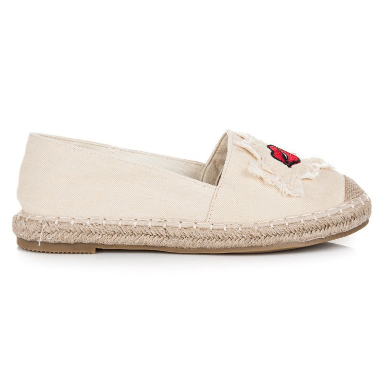 Bestelle Beige Espadrilles mit Patches