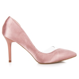 Satin-transparente Stifte rosa