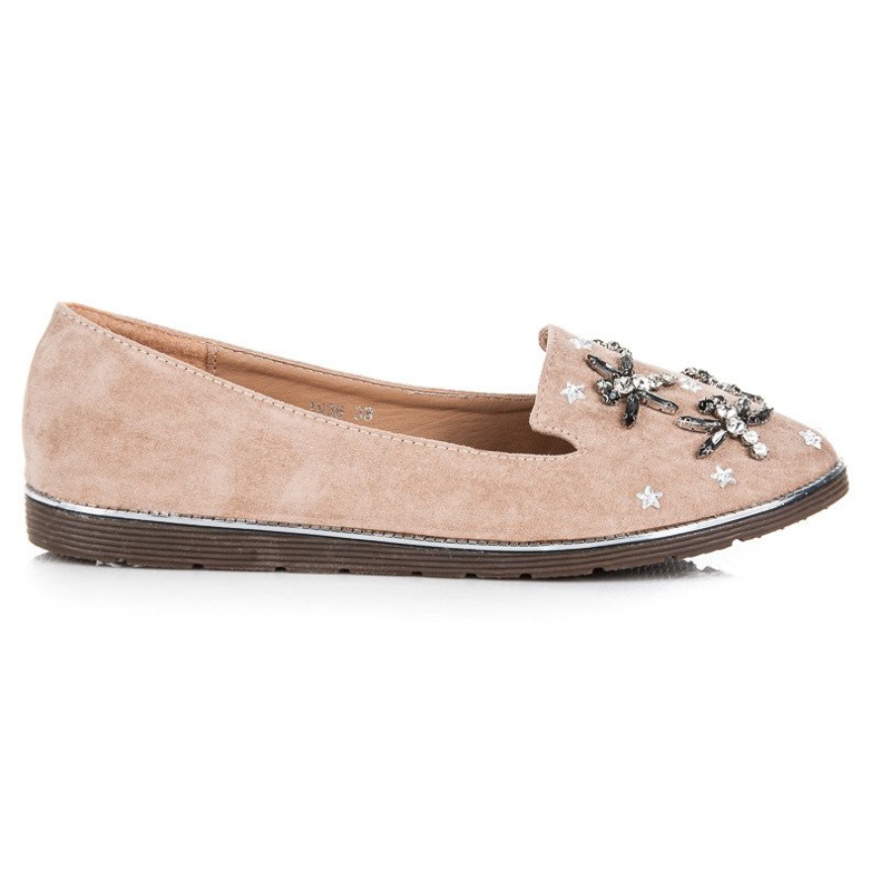 Fama Wildleder-Herren mit Ornamenten braun