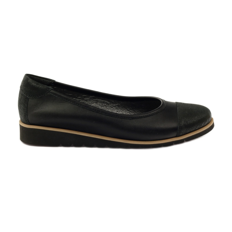 Angello Damenleder -Slipper 1325 Schwarz