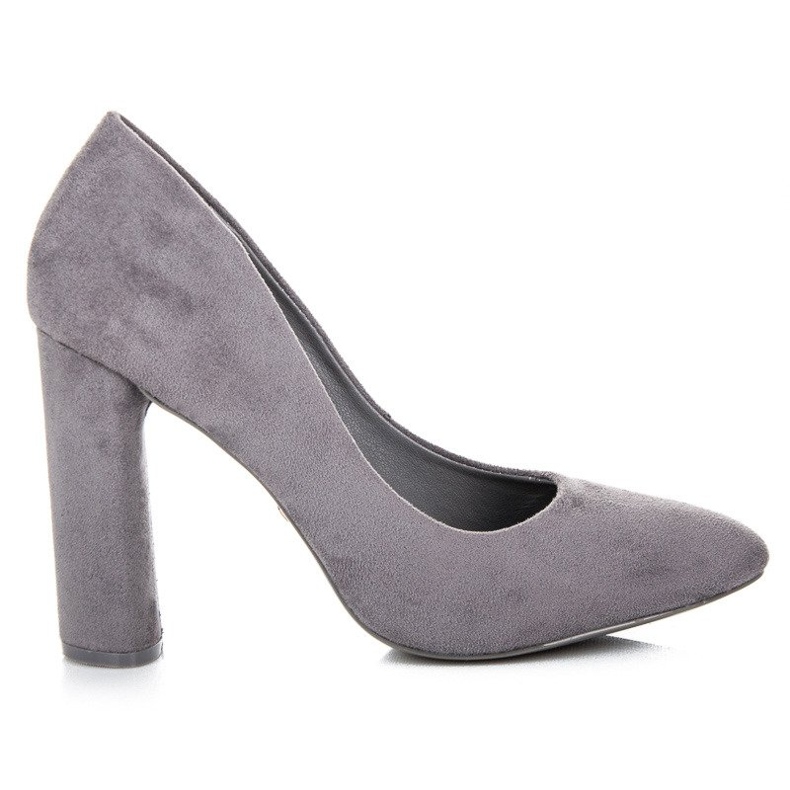 Ideal Shoes Elegante Pumps auf der Post grau