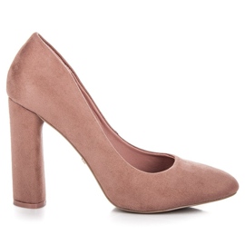 Ideal Shoes Elegante Pumps auf der Post rosa