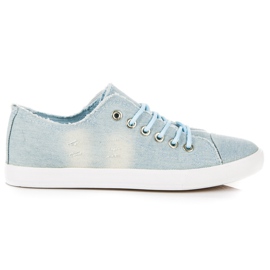 Sport Bindende Denim-Sneakers blau