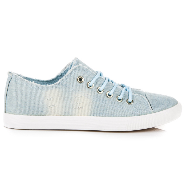 Sport Bindende Denim-Sneakers blau