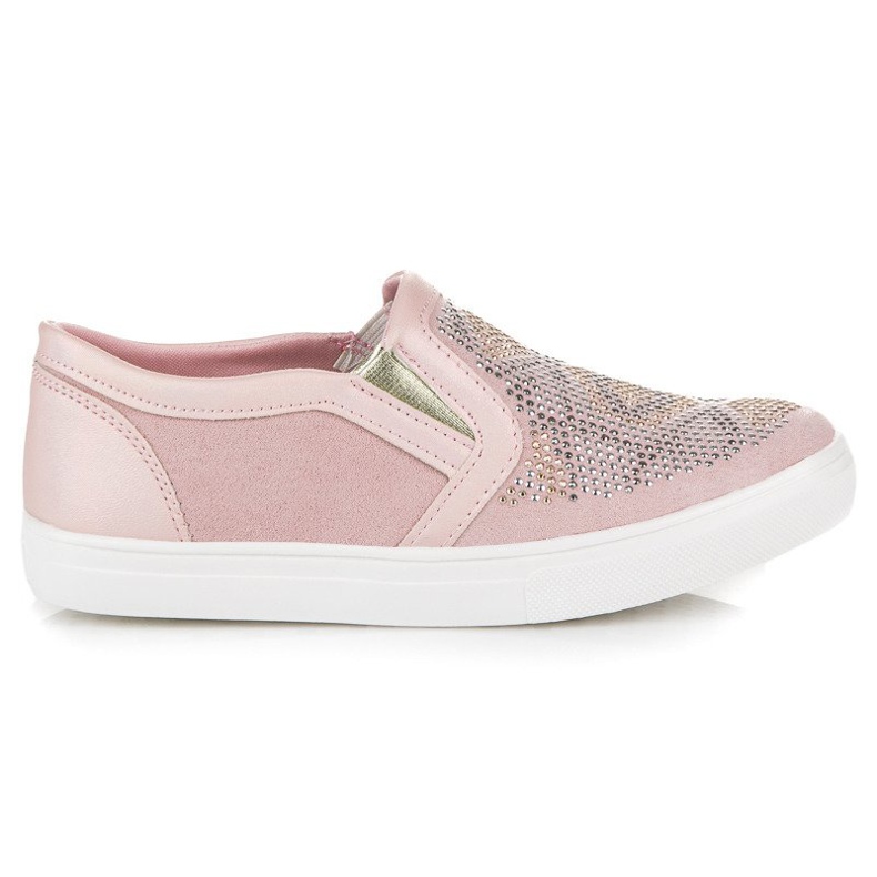 American Club Rosa Turnschuhe Slip On