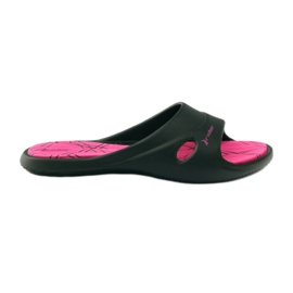 Rider 82214 Gel-Badeschuhe schwarz rosa