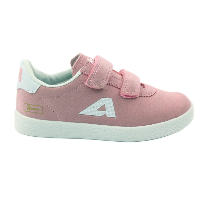 American Club Sportschuhe aus amerikanischem Leder mit Innensohle rosa weiß