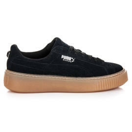 Puma Suede Platform Jewel Jr schwarz