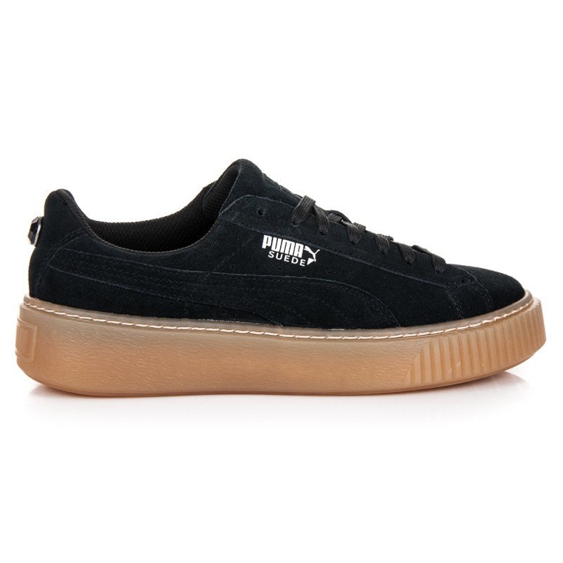 Puma Suede Platform Jewel Jr schwarz