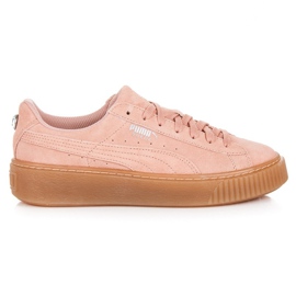 Puma Wildleder Plateau Juwel jr rosa