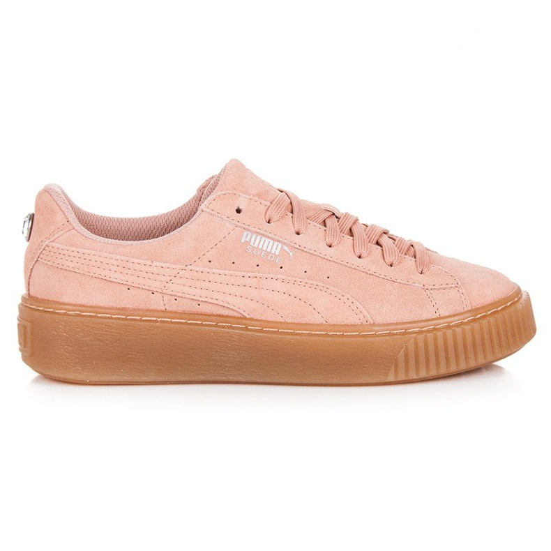 Puma Wildleder Plateau Juwel jr rosa