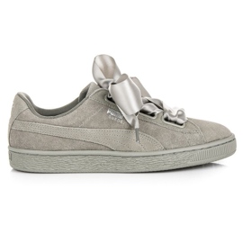 Puma Suede Heart Pebble WN`S grau