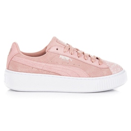 Puma Suede Plateau Pebble WN`S rosa
