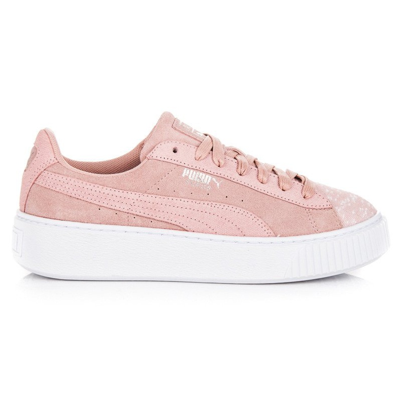 Puma Suede Plateau Pebble WN`S rosa