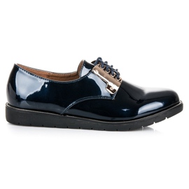 Best Shoes Bequeme Lackschuhe blau