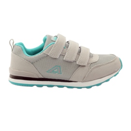 American Club Sportschuhe aus amerikanischem Leder mit Innensohle grün grau