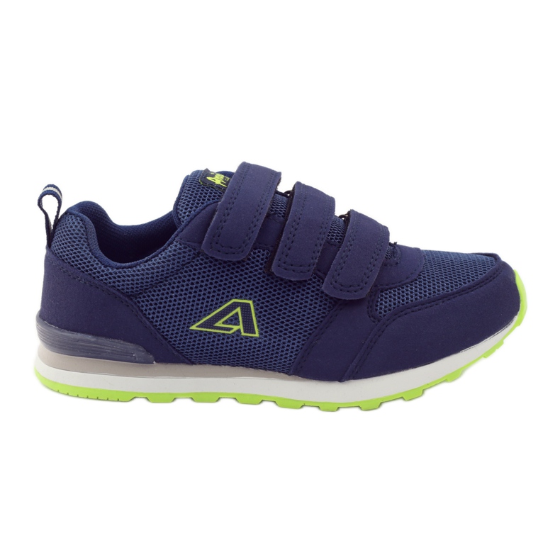 American Club Sportschuhe aus amerikanischem Leder mit Innensohle navy blau grün