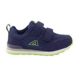 American Club Sportschuhe aus amerikanischem Leder mit Innensohle marineblau grün