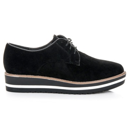 Ch. Creation Schnürstiefel aus Wildleder schwarz