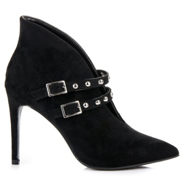 Cm Paris Spring spitze Stiefel schwarz