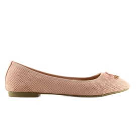 Klassische rosa Ballerinas LK20P Pink