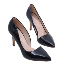 Pastell asymmetrische C26P Schwarze Absätze