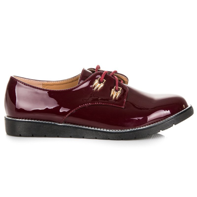 Best Shoes Lackierte Halbschuhe rot