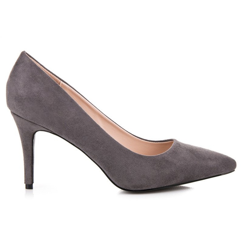 Milaya Absätze aus grauem Wildleder