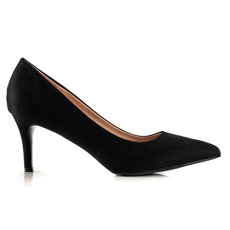 Milaya Damen Pumps auf High Heels schwarz
