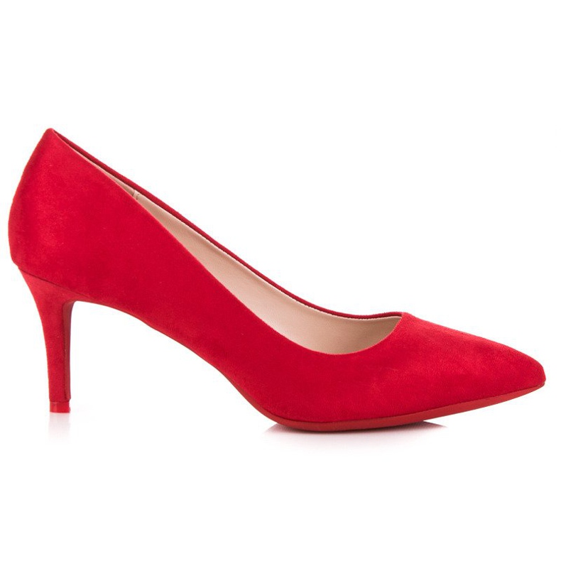 Milaya Damen Pumps auf High Heels rot