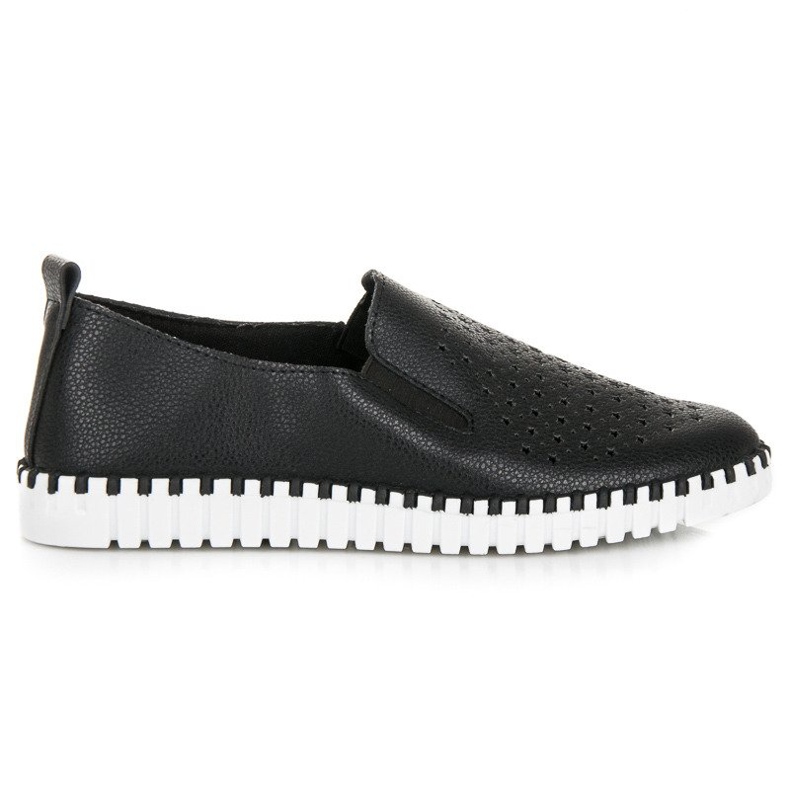 Seastar Durchbrochene Slip-On-Sneakers schwarz
