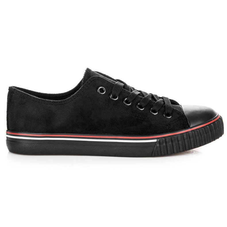 Sneakers aus Wildleder schwarz