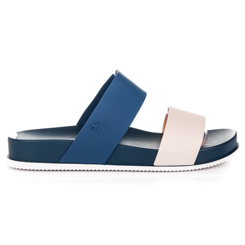 VINCEZA-Hausschuhe blau