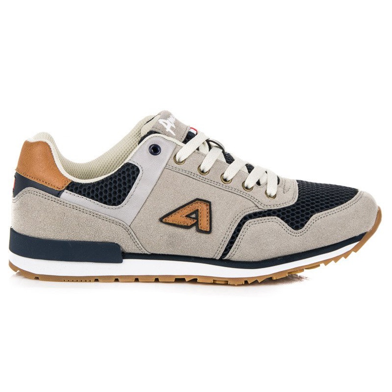 American Club Amerikanische Sportschuhe aus Wildleder grau