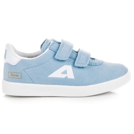 American Club Amerikanische Sneakers aus Wildleder blau